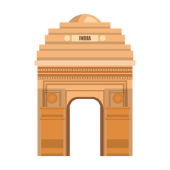 monument gate delhi india country design vector illustration eps 10