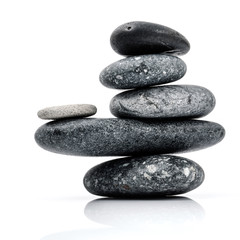 The stack of Stones spa treatment scene zen like concepts. The s