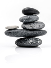 Obraz na płótnie Canvas The stack of Stones spa treatment scene zen like concepts. The s