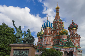 Fototapeta na wymiar St. Basil's Cathedral Moscow