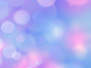 Blue and purple bokeh abstract light background