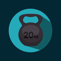icon dumbbell barbell design vector illustration eps 10