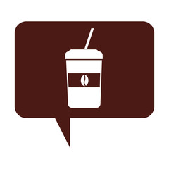 coffee cup delicious isolated icon vector illustration design