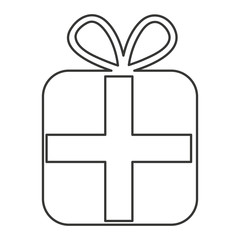 gift box present icon vector illustration design