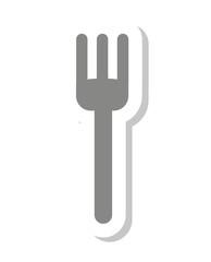 fork cutlery menu restaurant icon vector illustration design