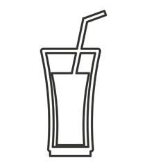 drink glass beverage isolated icon vector illustration design