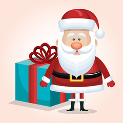 santa claus christmas isolated vector illustration eps 10