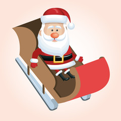santa claus christmas isolated vector illustration eps 10