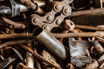 old and rusty hand tool