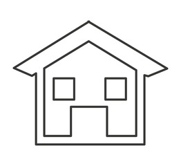 house home silhouette isolated icon vector illustration design