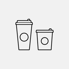 Coffee cup vector flat icon