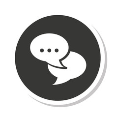 speech bubble messag icon vector illustration design