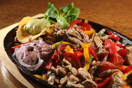 Beef Fajita In Pan