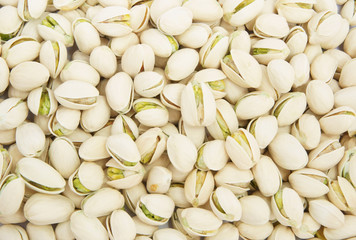 Pistachios nuts background
