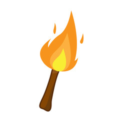 torch isolated illustration