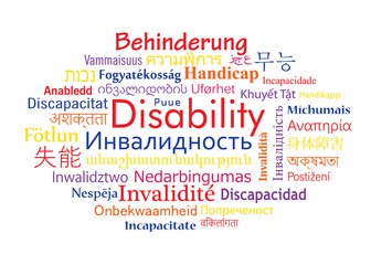 Disability word cloud