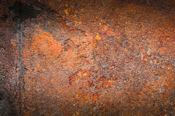 Rusty metal texture or rusty metal background. Grunge retro vintage of rusty metal plate for design with copy space for text or image.