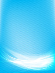 Abstract background blue wave curve and lighting element vector