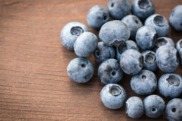 fresh summer berries, healthy food on table