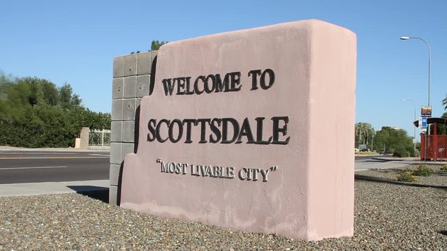 City of Scottsdale, Arizona - welcome sign