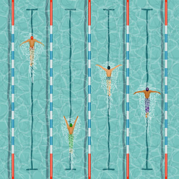 Swimmers In Swimming Pool