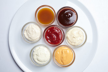 different sauces