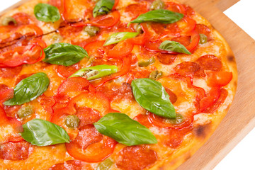 pizza isolated on white