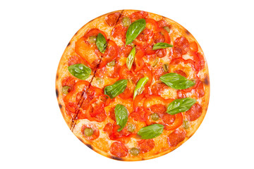pizza isolated on white