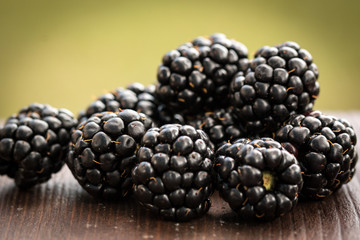 fresh summer berries, healthy food on table