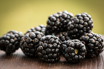 fresh summer berries, healthy food on table
