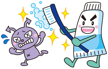 歯磨きの擬人化