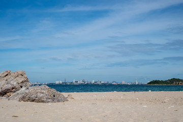 sea scape Pattaya beach,Thailand.