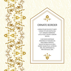 Vector decorative frame. Elegant element for design template.