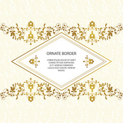 Vector decorative frame. Elegant element for design template.