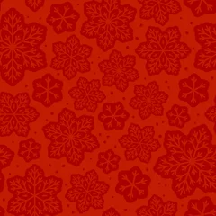 Foto op Plexiglas Seamless pattern with snowflakes ornate © evgeniya_m