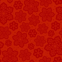 Poster Seamless pattern with snowflakes ornate © evgeniya_m