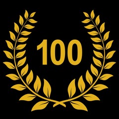 Lauriers gold 100 sur fond noir