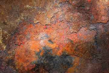 Rusty metal texture or rusty metal background. Grunge retro vintage of rusty metal plate for design...