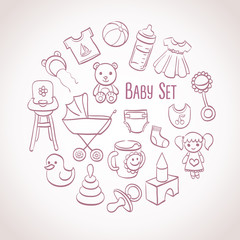 Baby doodle set