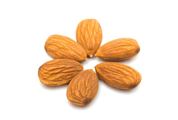 Almonds isolated