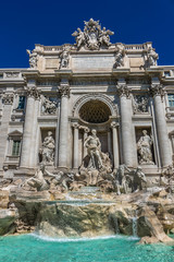Fototapeta na wymiar Trevi Fountain (architect Nicola Salvi, 1762). Rome, Italy.