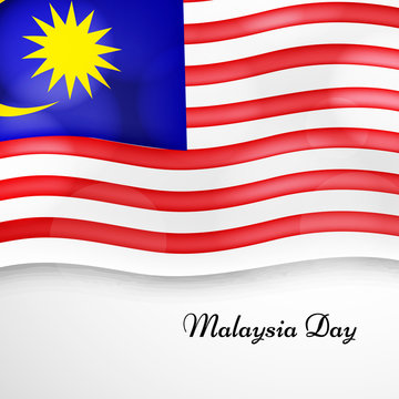 Illustration of Malaysia Flag for Malaysian Day
