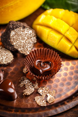 Heart shaped praline