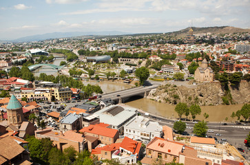 Fototapeta na wymiar The old town of Tbilisi, Georgia.