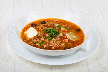Solyanka mix soup