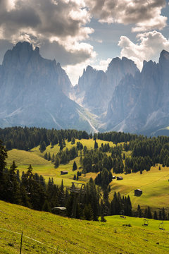 Seiser Alm Alpe di Siusi Dolomites Mountains Italy