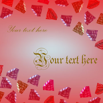 Background with polichromatic gemstones