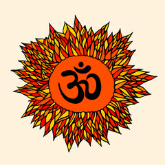 Great design for tattoo, yoga studio, spirituality concepts, trendy textiles