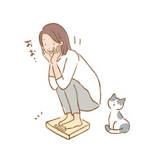 体重計　イラスト