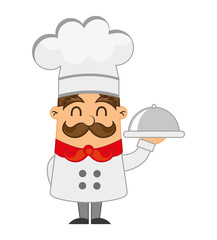 chef character man icon vector illustration design